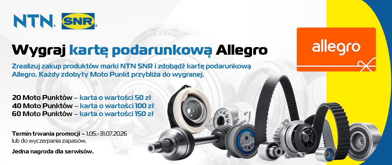 Wygraj kartę podarunkową Allegro z NTN SNR